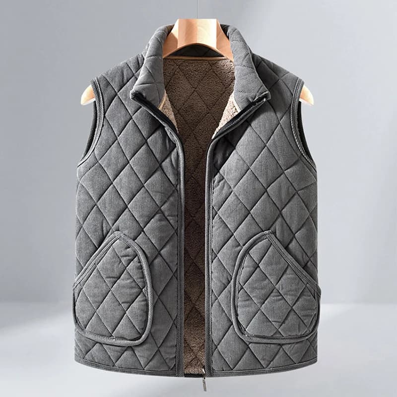 Veste hiver homme coupe-vent rembourrée pour pêche - Veste chaude matelassée père famille