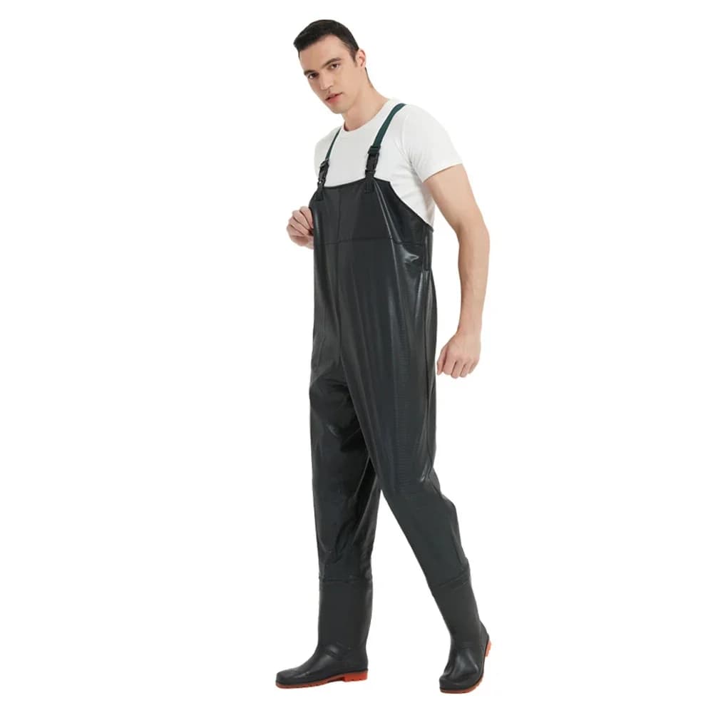 Combinaison de pêche étanche PVC antidérapante avec bottes pour homme et femme