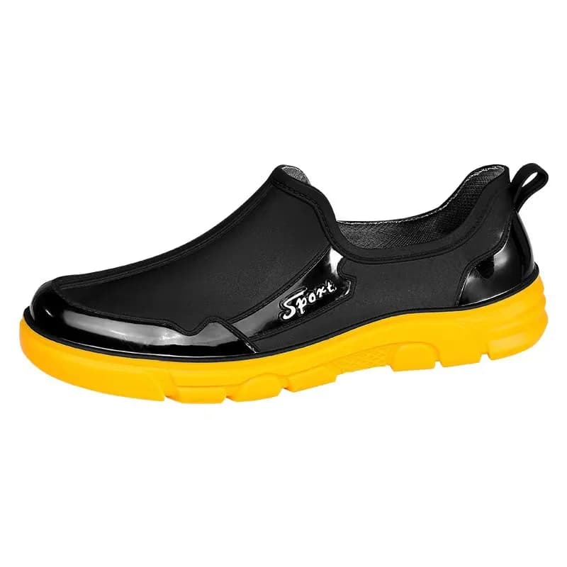 Bottes de pluie homme basse imperméables anti-dérapantes résistantes pour cuisine travail