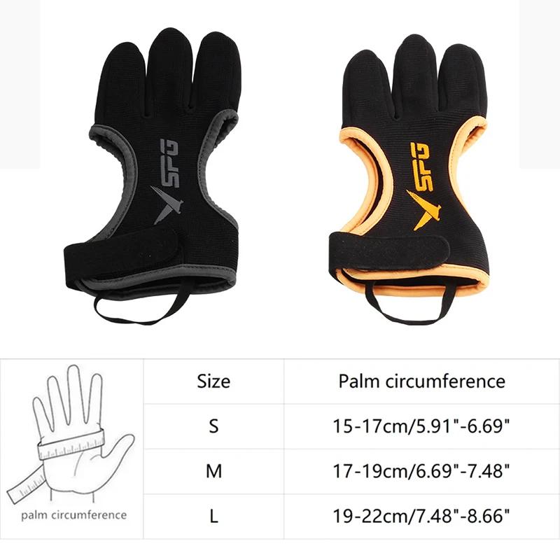 Gant trois doigts pour arc traditionnel - Protection renforcée pour pêche à l'arc et tir à l'arc