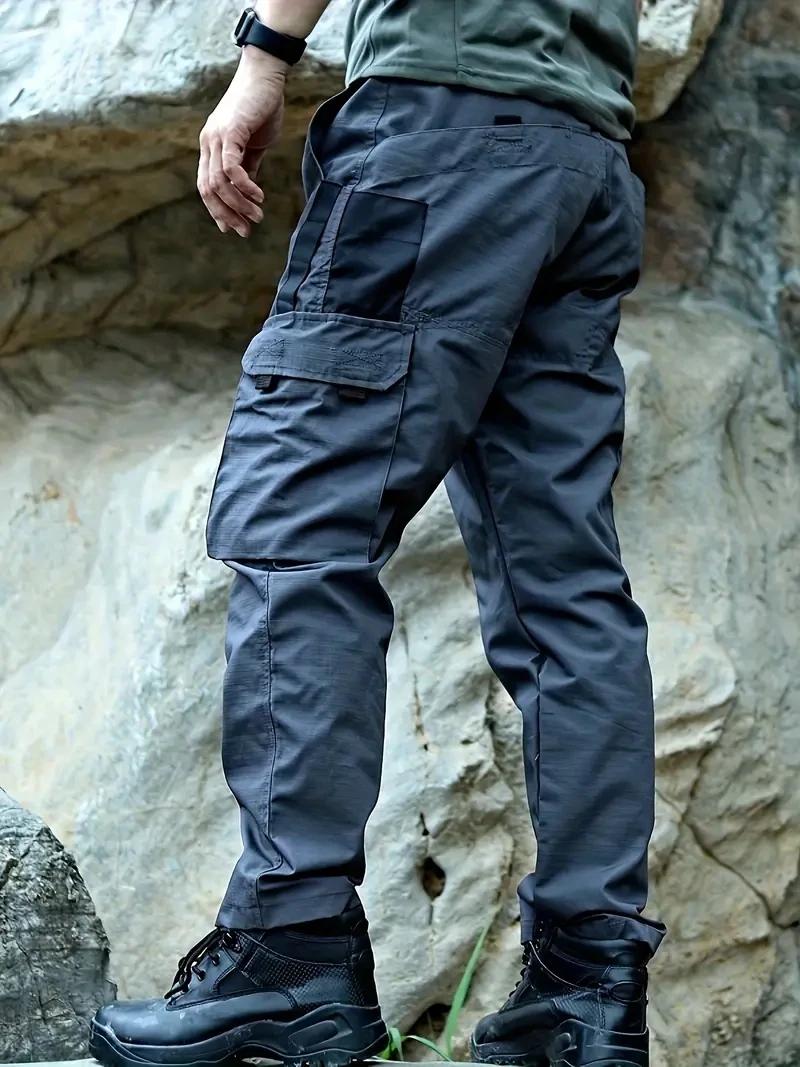 Pantalon tactique homme imperméable - Pantalon cargo multi-poches résistant pour activités outdoor