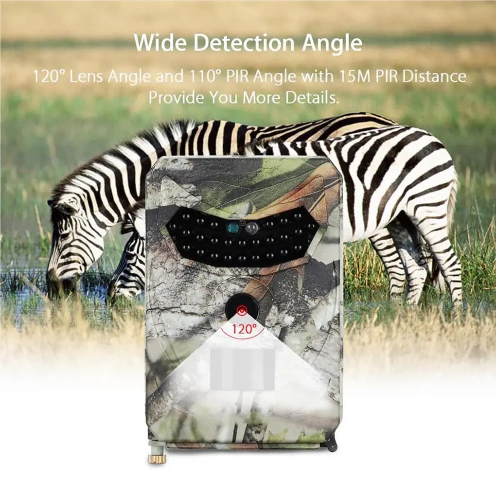 Caméra PR100 940nm vision nocturne invisible - 12MP étanche pour pièges photos nocturnes chasse