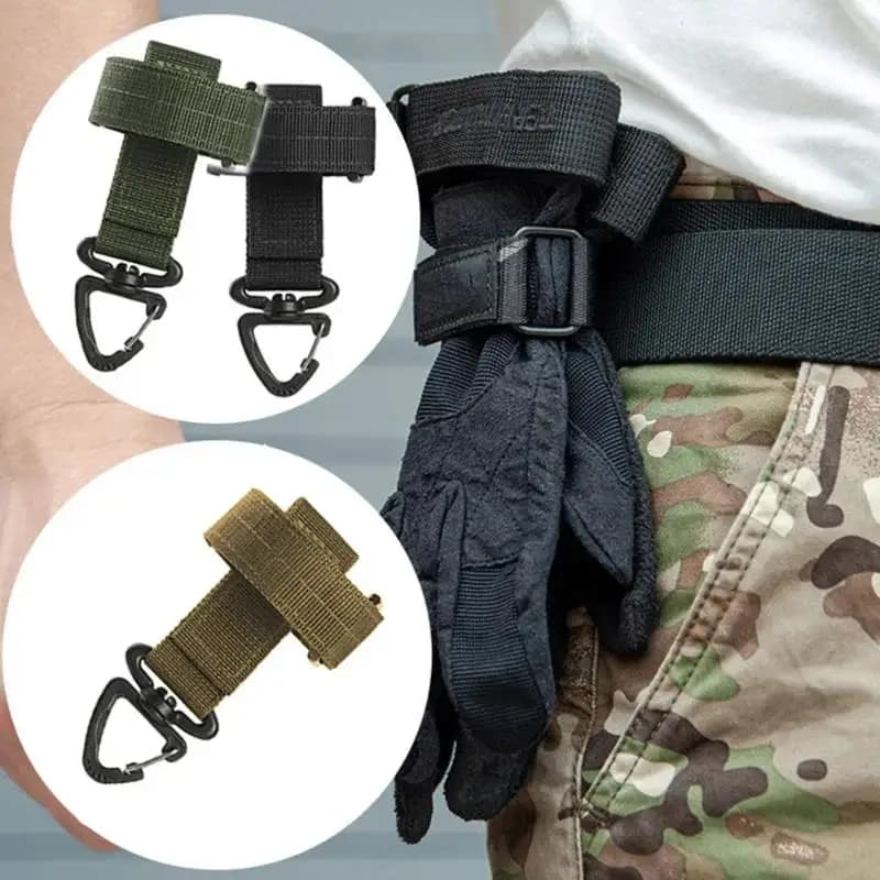 Gants tactiques multi-usages avec crochet réglable pour pêche randonnée camping accrochage équipement