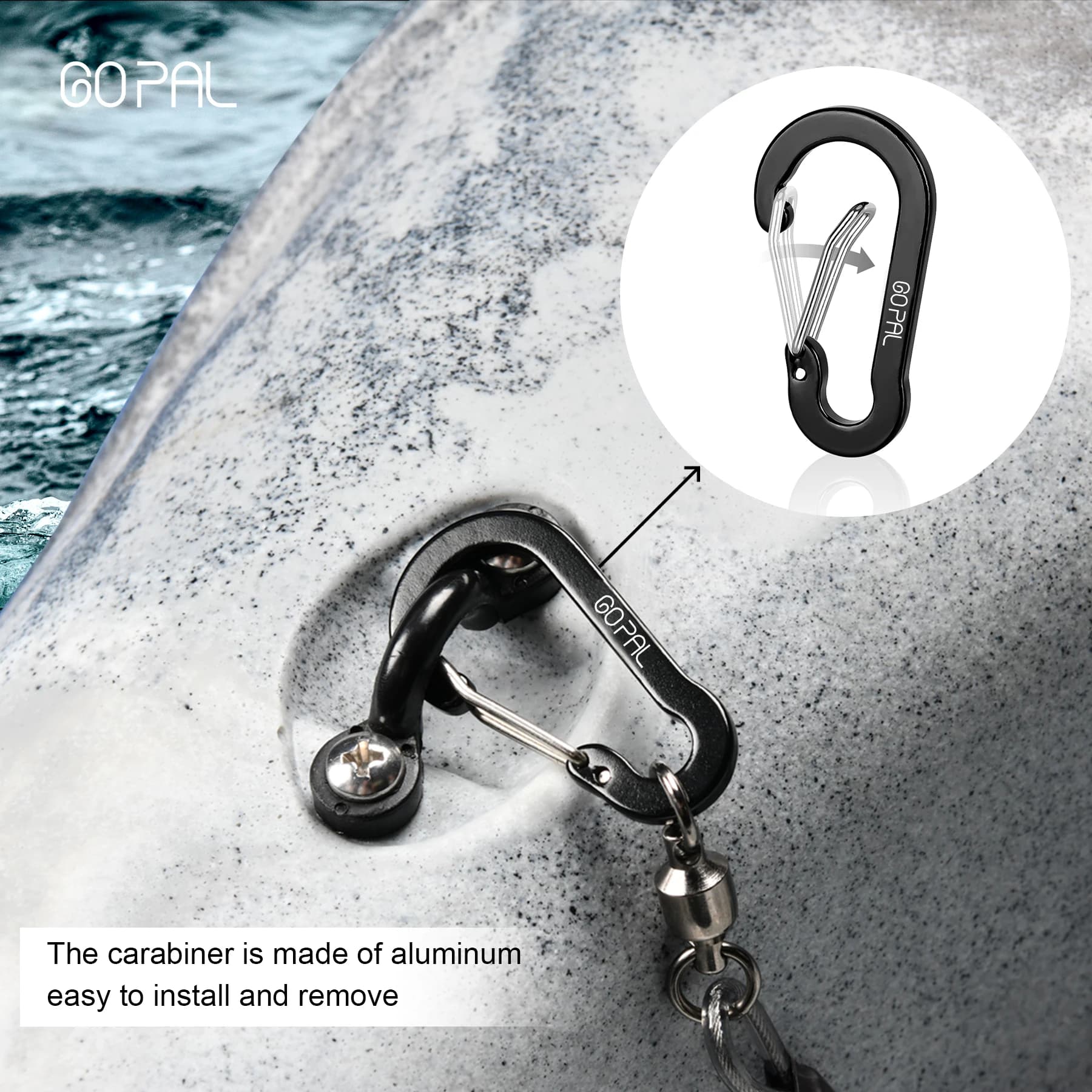 Kit 2 sangles anti-perte pour pagaies et cannes à pêche - Longes ajustables pour kayak et pêche