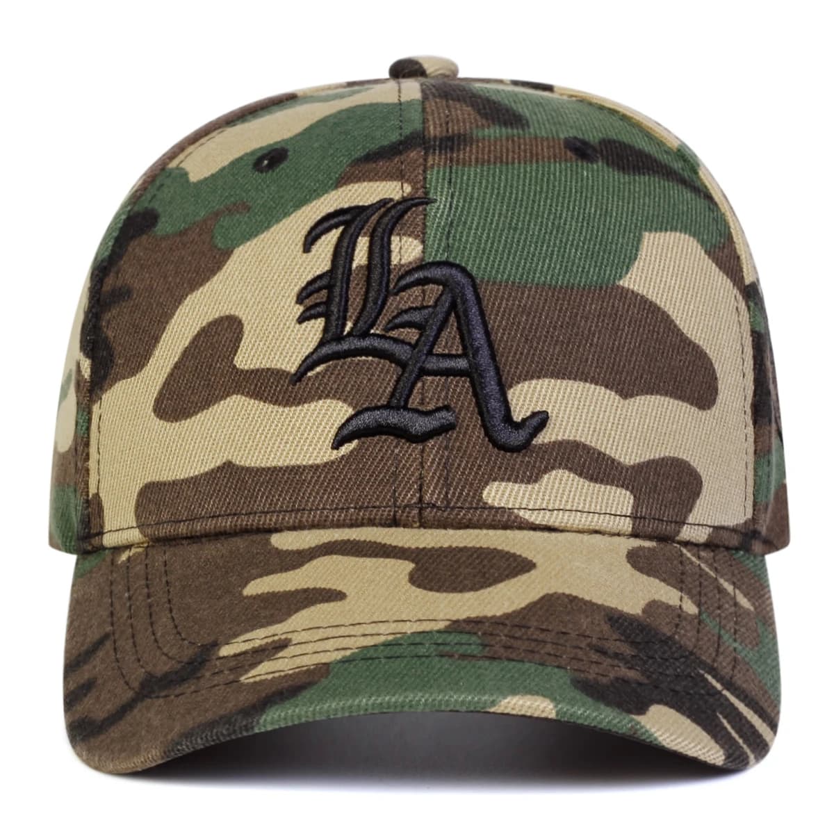 Casquette pêche gothique LA camouflage - Broderie unisexe protection UV réglable sport