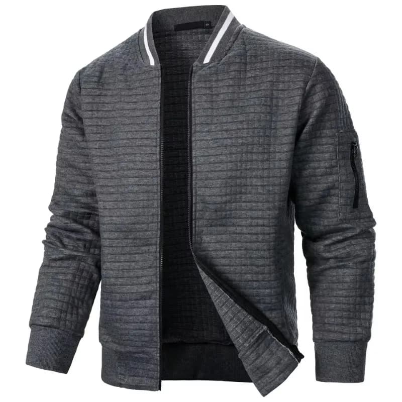 Veste baseball pêche homme automne - Sweatshirt chaud à col montant pour pêche outdoor