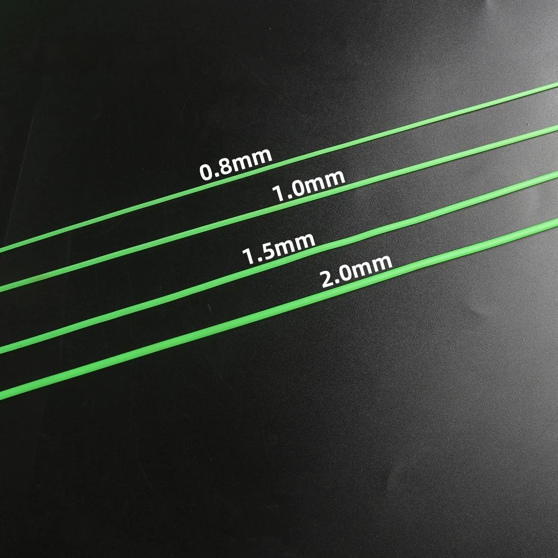0.8/1/1.5/2mm Luminous Fishing Hose Silicone Anti Rig Tube Tubing Rig Sleeves De