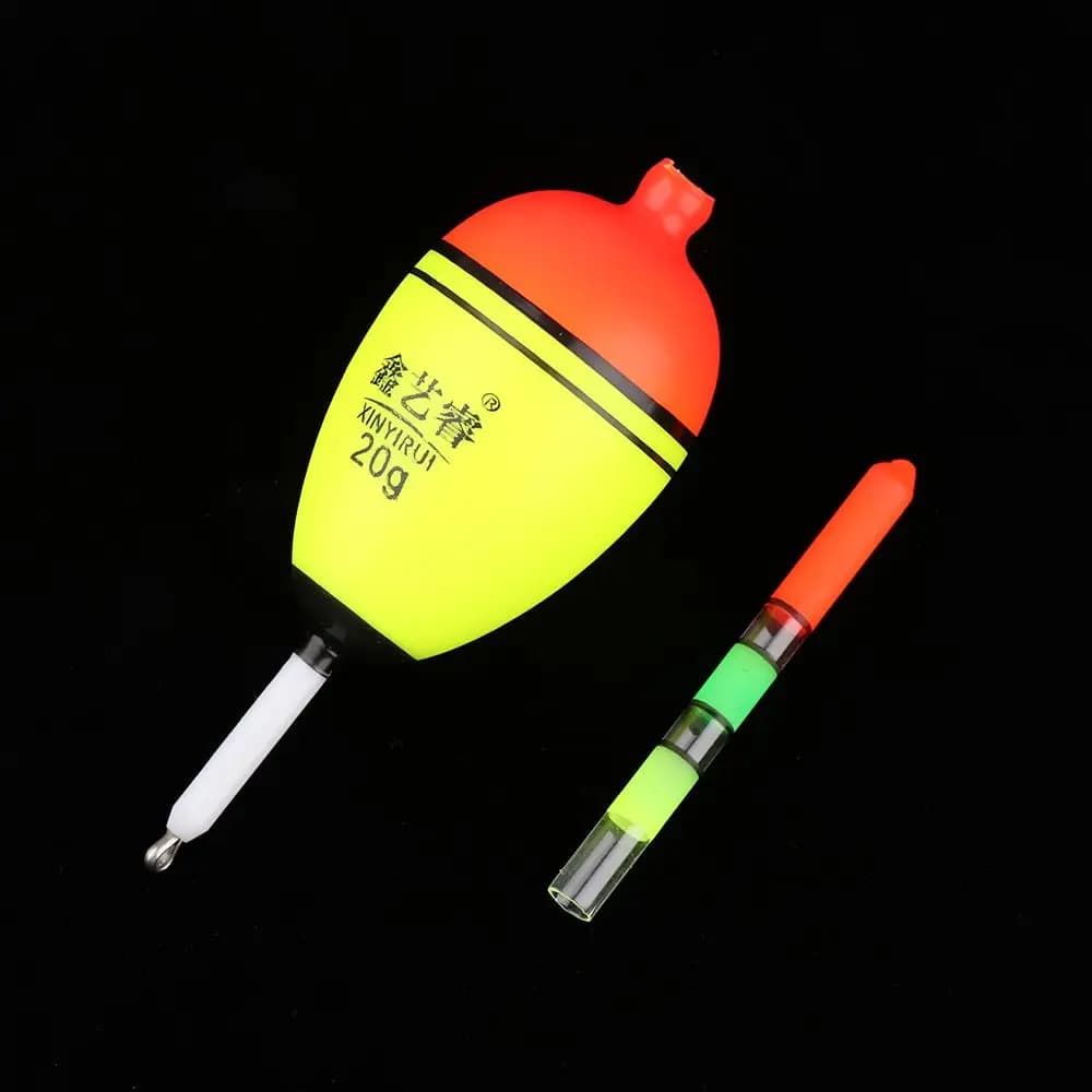 Flotteur de pêche nocturne lumineux en mousse EVA haute densité, bâton lumineux pour ligne, 6g à 80g