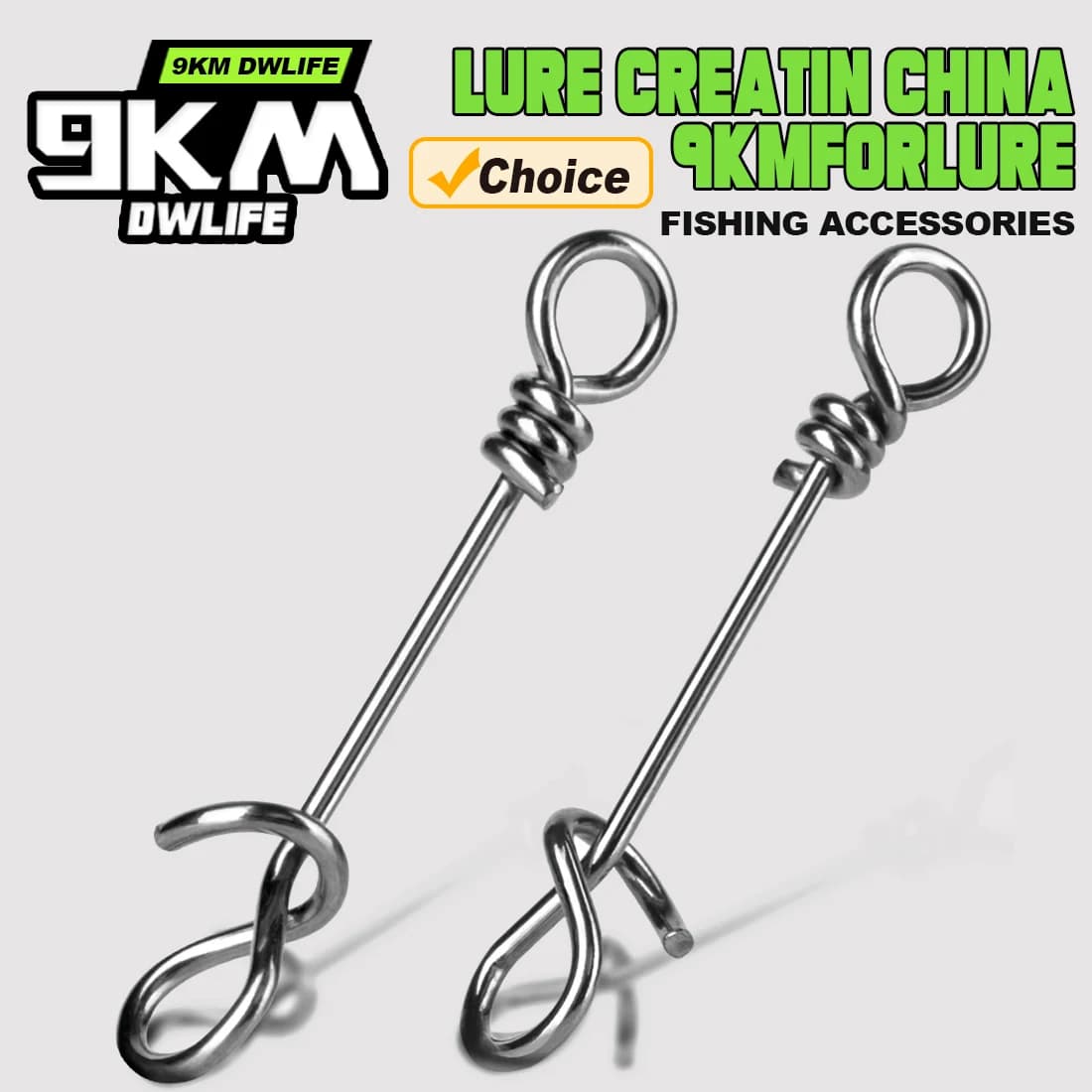 Snap Fishing 50-200Pcs - Connecteurs Rapides pour Leurres, Clips Inox Résistants Eau Salée