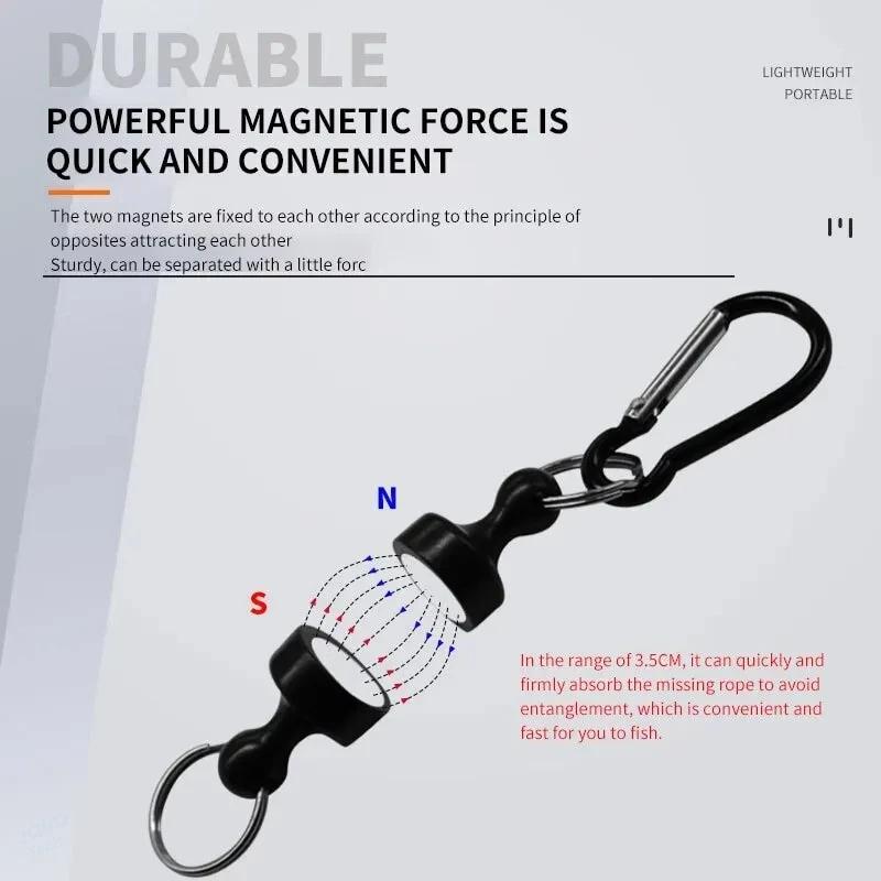 Boucle magnétique de pêche puissante sans corde pour accrochage rapide et sécurisé