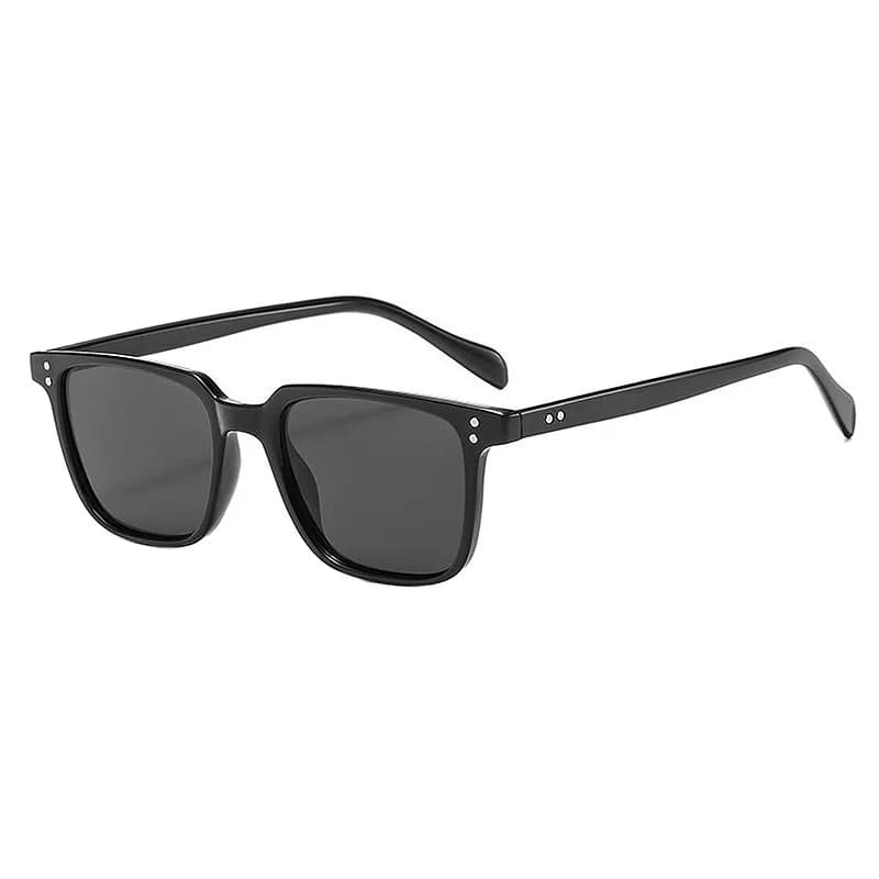 Lunettes rectangle vintage pêche designer - Forme polygonale unisex femme soleil