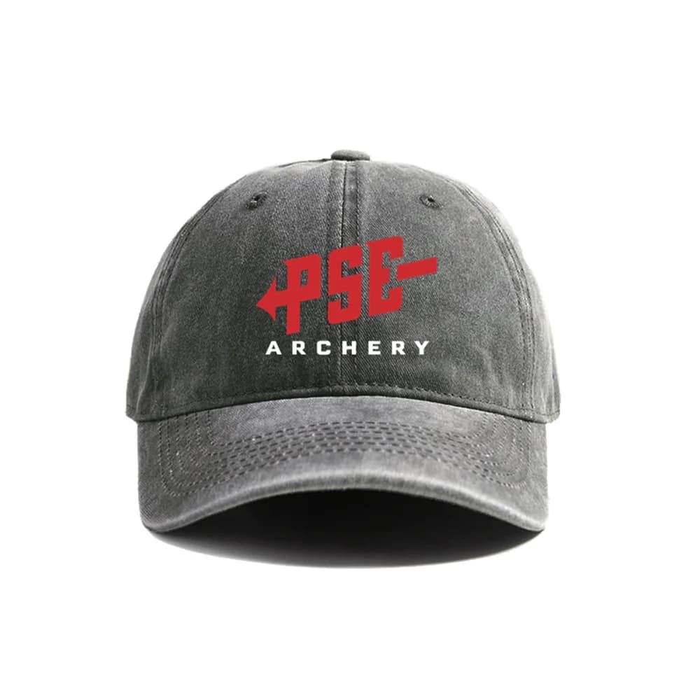 Casquette PSE archery baseball cap - Style rétro délavé - Hommes femmes été ajustable pêche