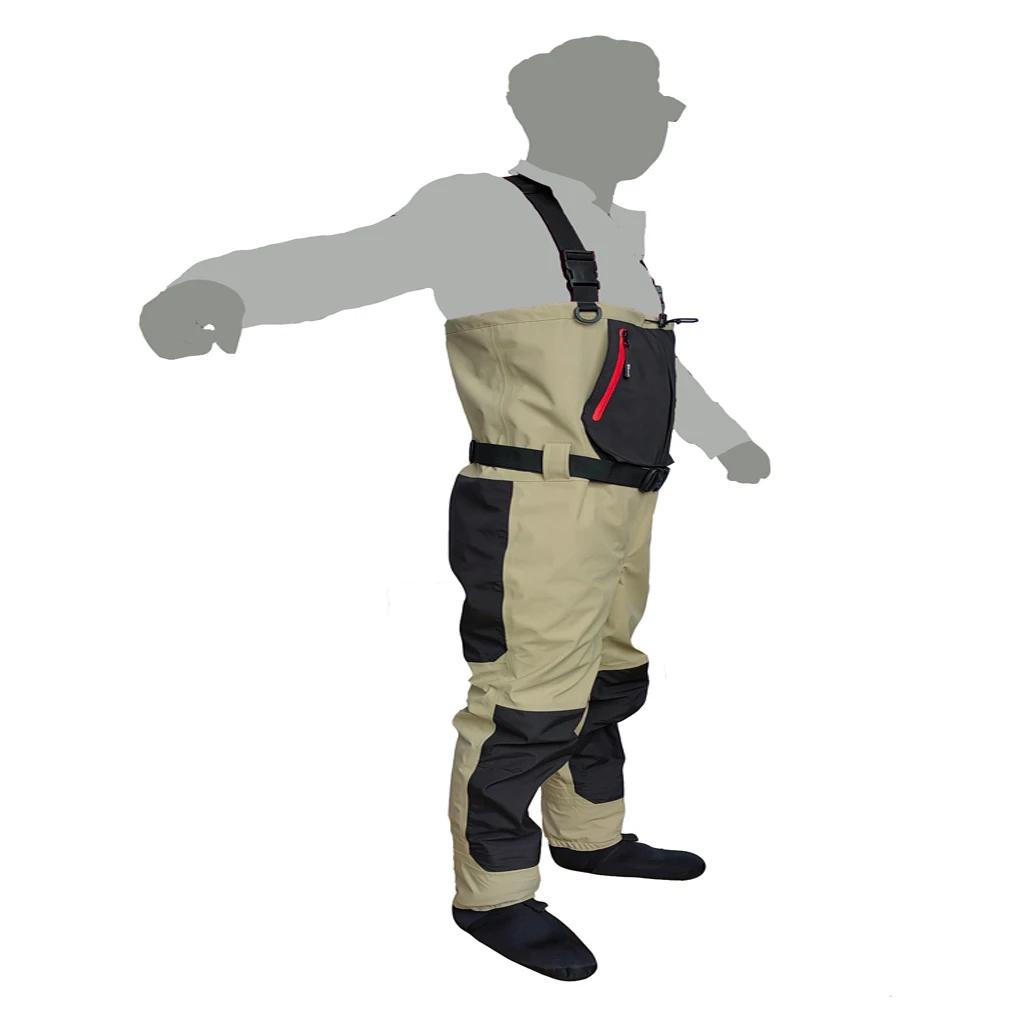 Waders néoprène pêche à la mouche enfants adultes - Bottes rapide séchage imperméables respirantes chasse rafting