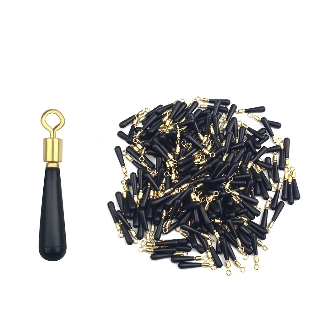 50X blocs rotation flotteurs pêche DNDYUJU - accessoires cuivre caoutchouc bases flotteurs