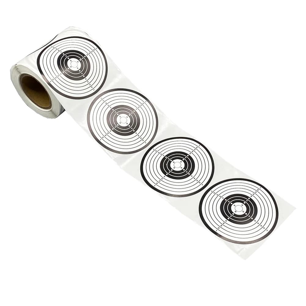Cibles adhésives 3 pouces noir et blanc 200 pièces pour pistolet à plombs et BB - Entraînement tir