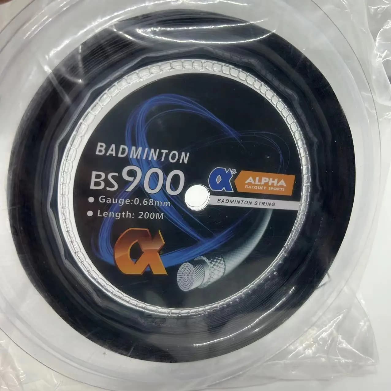 Corde de raquette de badminton Alpha 200m 0.68mm - Reel BS900 haute élasticité et durabilité exceptionnelle