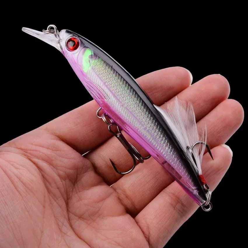 Leurre dur Laser Minnow 11cm 13g crankbait japonais pour pêche, wobblers et swimbait artificiel