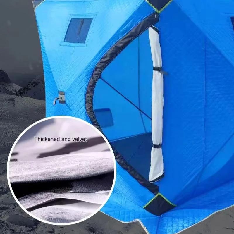 Tente de pêche sur glace étanche hiver camping équipement pêche hivernale extérieur waterproof