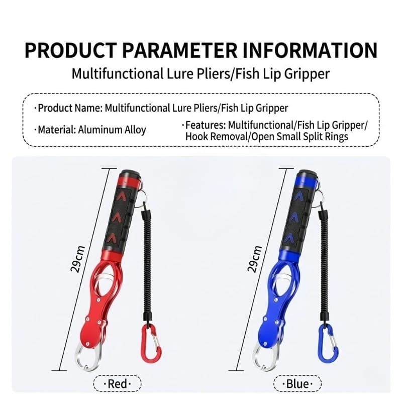 Pince à peser et décrocher poisson en alliage aluminium MIHJUSFDH - Pèse-poisson portable avec coupe ligne et dégorgeoir