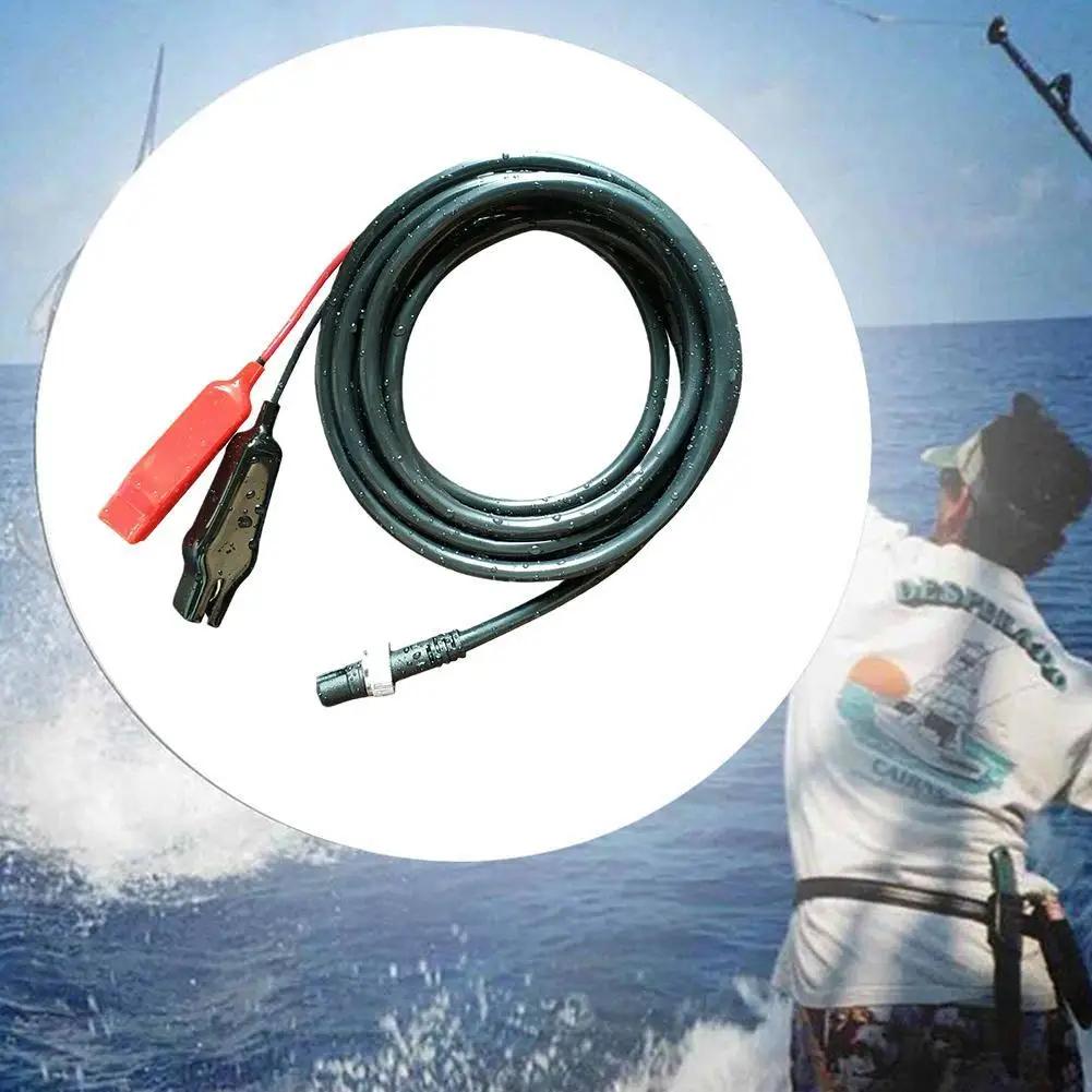 Câble d'alimentation 3 mètres double connecteur pour moulinet électrique Daiwa et Shimano