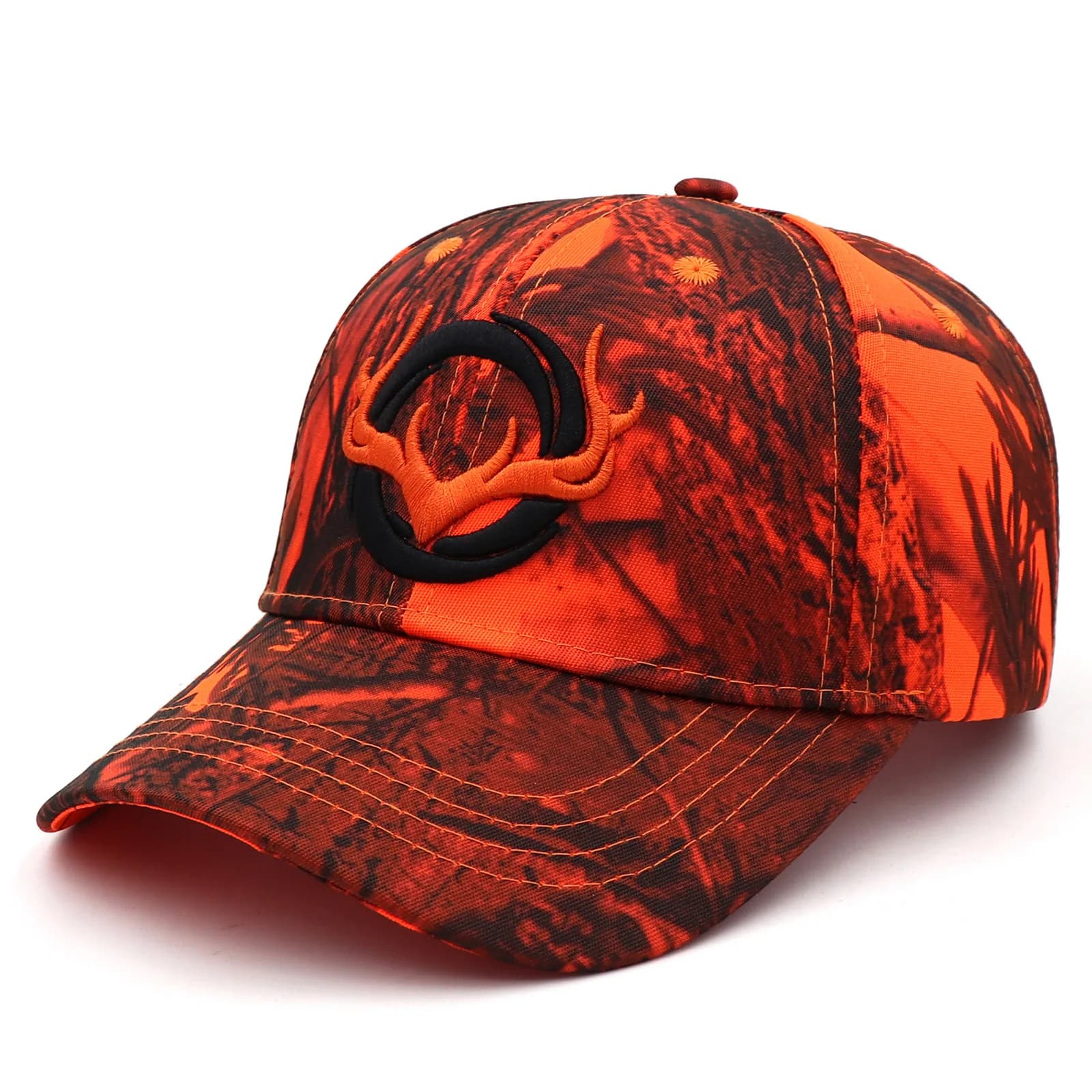 Casquette camouflage pêche réglable homme femme - Chapeau de pêche baseball ajustable activités extérieures