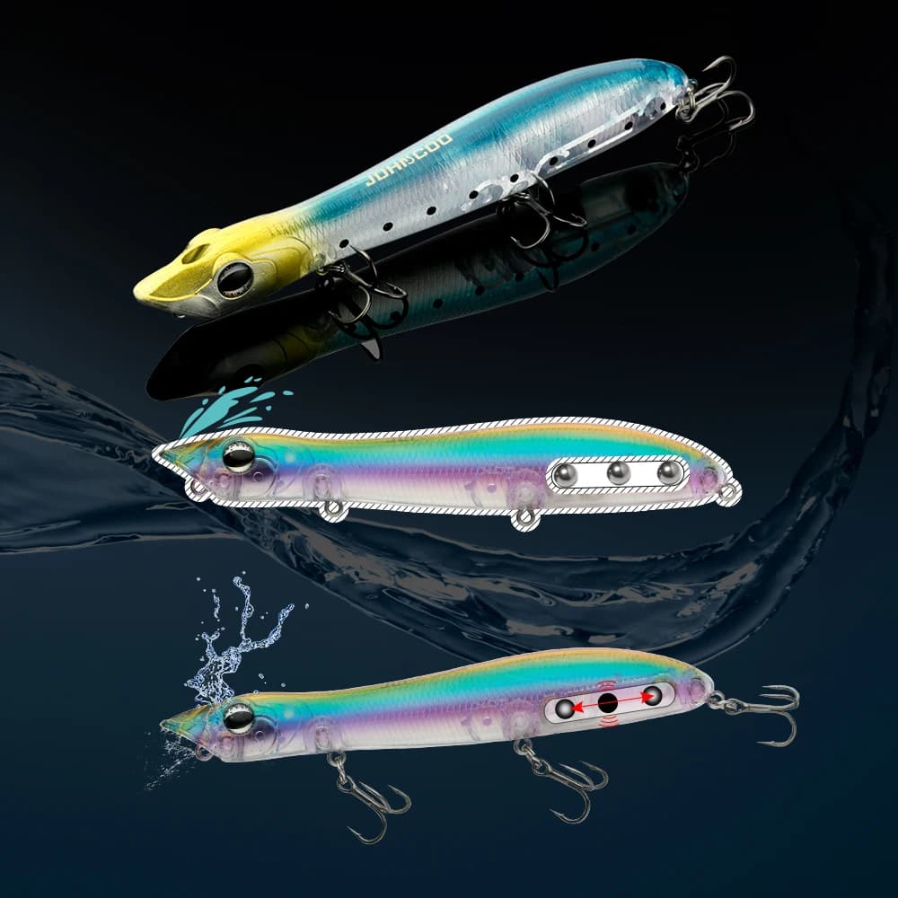 Topwater Popper 12cm 17.5g Walk Dog - Leurre flottant surface pour black bass snakehead