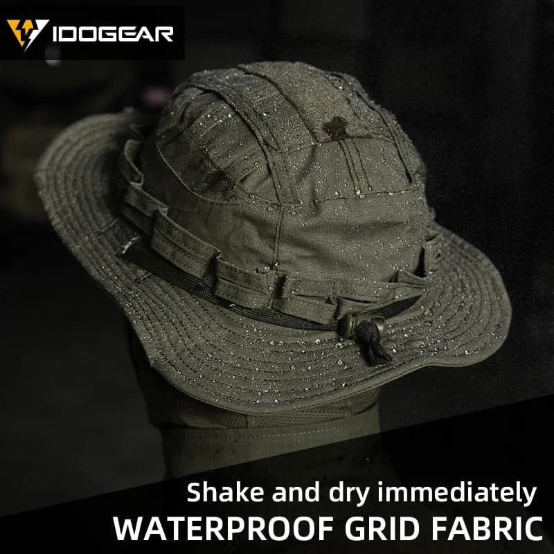 Chapeau boonie tactique IDOGEAR ajustable respirant pêche chasse protection solaire jungle