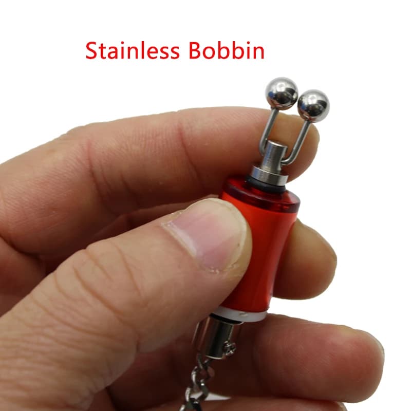 Accessoires pêche carpe : bobine nylon, alarme indicateur, clip ligne pour montage terminal