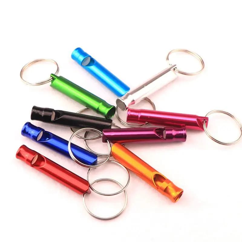 Lot 6 sifflets extra puissants aluminium pour camping chasse pêche sports urgences France