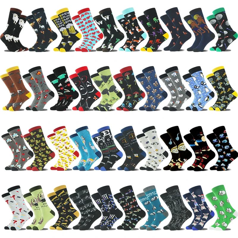 Chaussettes humoristiques canard musique bière - Socks drôles homme design original