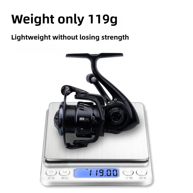 Moulinet micro carbone 800-2500S - 5+1BB - Ratio 5.2:1 - Ultra-léger étanche anti-rouille pêche fine