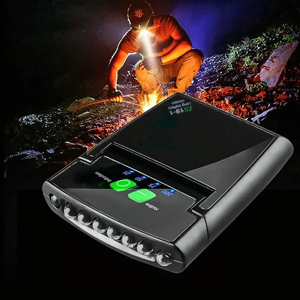 Mini lampe frontale LED clip sur casquette rechargeable USB - éclairage pêche camping portable