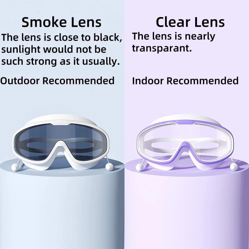 Lunettes de natation grand cadre HD anti-buée étanches adultes douche piscine hommes femmes
