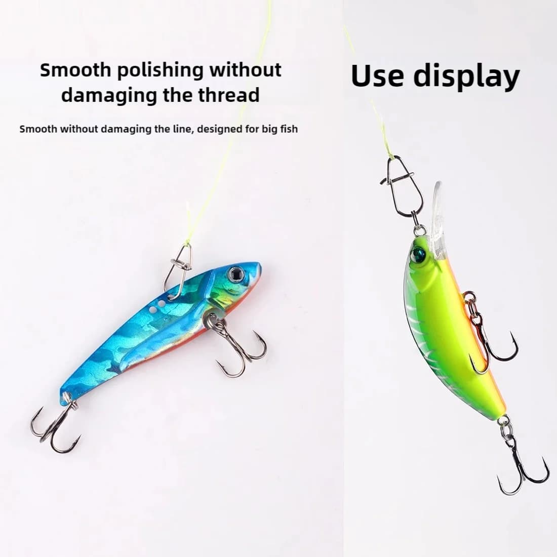 50 clips rapides en acier inoxydable pour raccords de pêche mer et eau douce