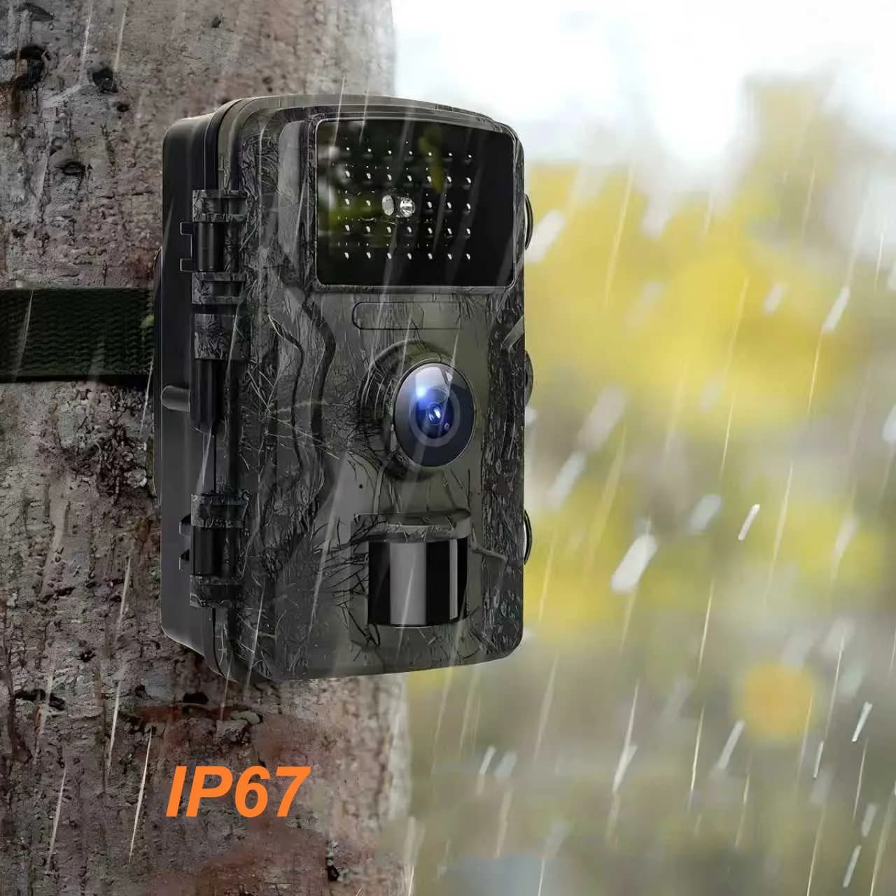 Caméra de chasse infrarouge vision nocturne extérieure - Piège photo détection mouvement pour surveillance faune