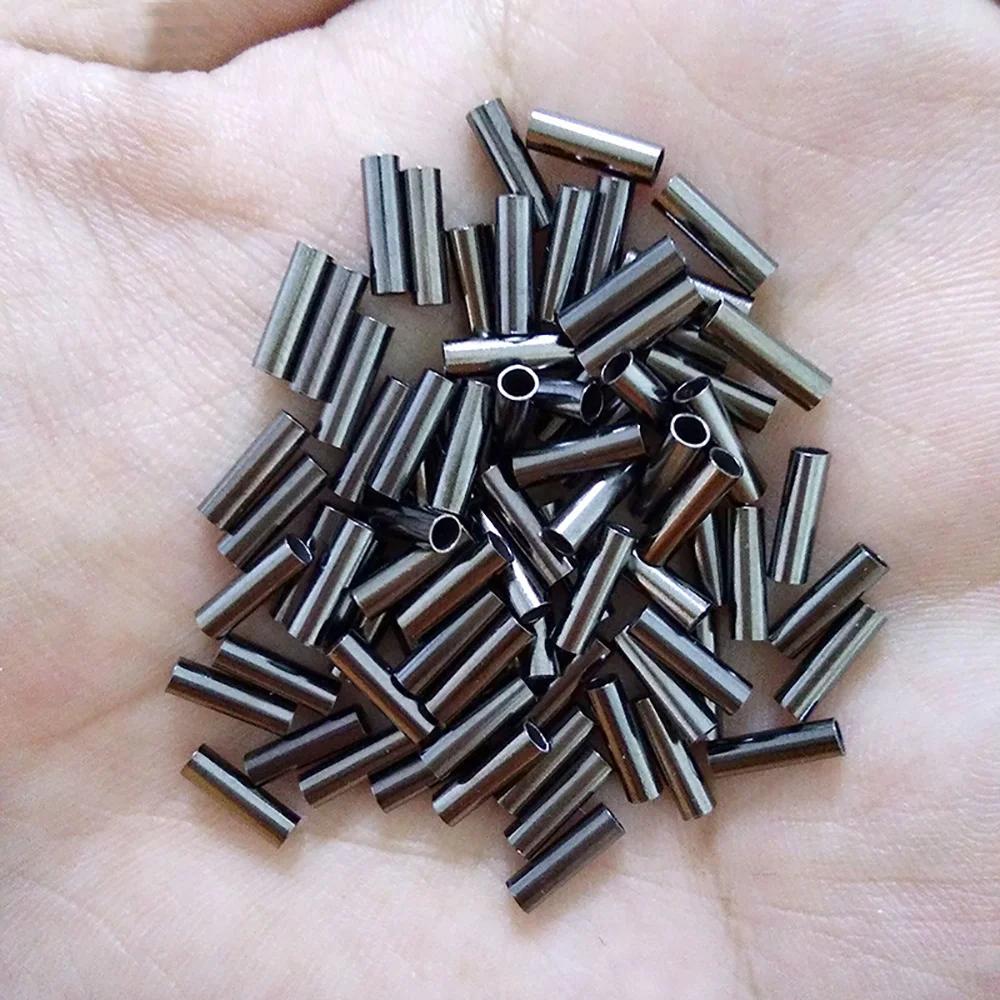 100 manchons de sertissage cuivre - Connecteurs pour ligne de pêche et câbles électriques