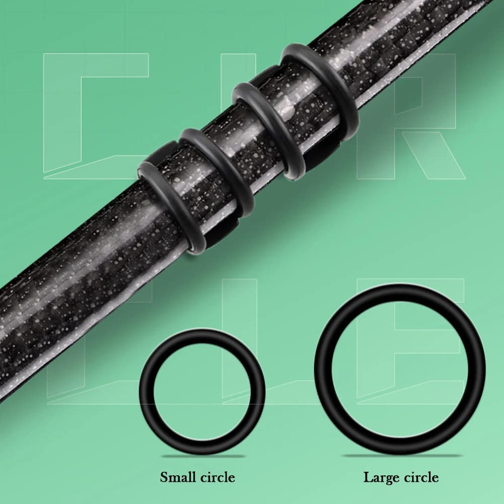 1-10 pièces porte-hameçons magnétique avec anneaux caoutchouc fixation canne appâts leurres accessoires