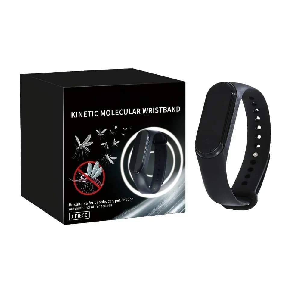 Bracelet anti-moustique unisexe - Répulsif physique et ultrasonique, sans produits chimiques, intérieur/extérieur