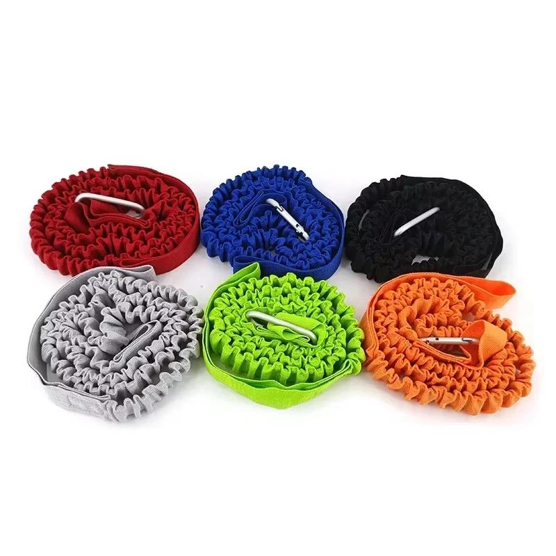 Laisse réglable pour pagaie de kayak élastique - Cordon spiralé avec crochet de sécurité pour bateau et perche