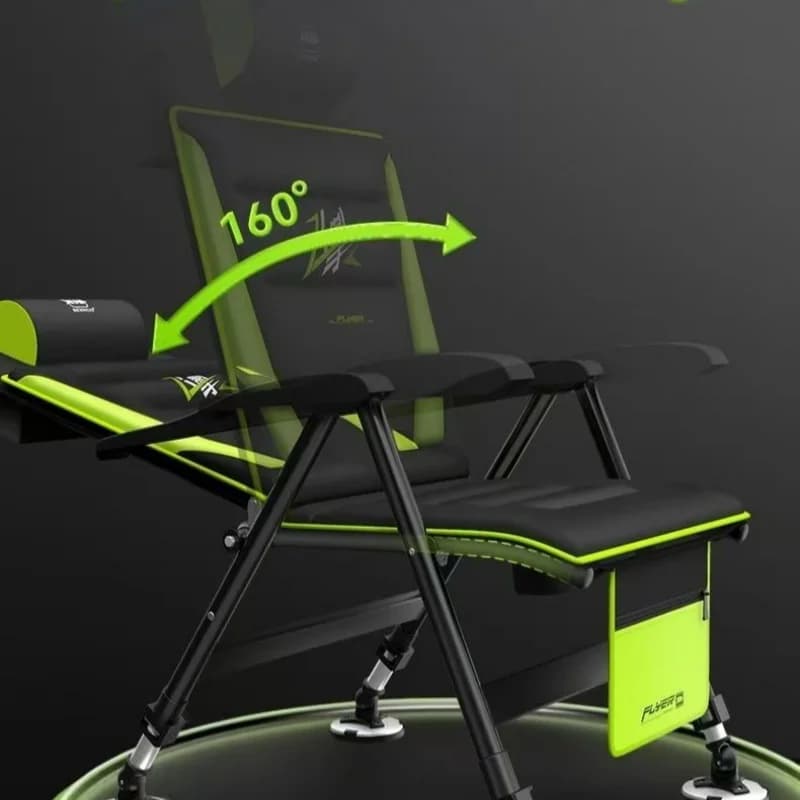 Chaise de pêche inclinable multifonction - Siège pliant portable style européen pour camping extérieur