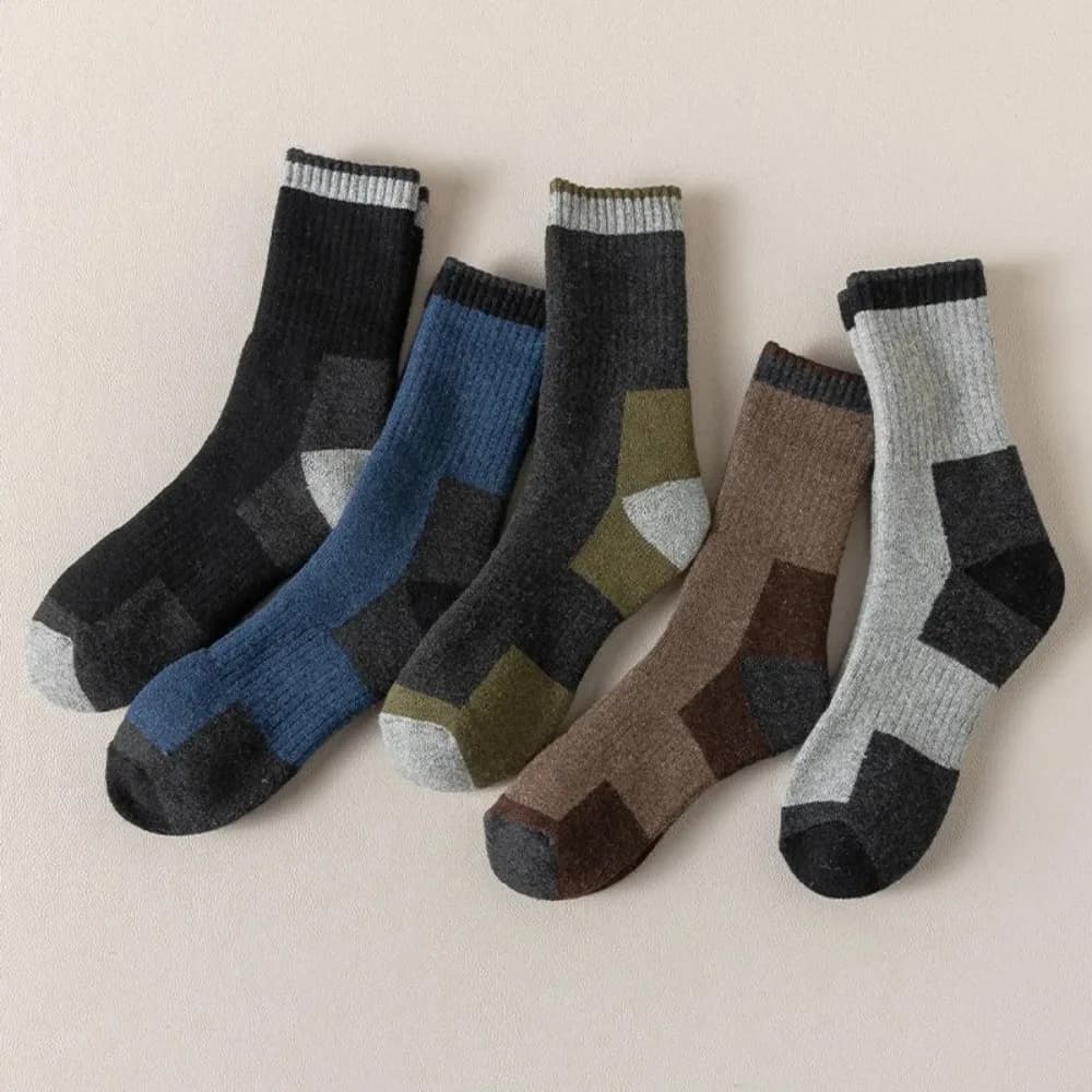 Chaussettes de randonnée en laine épaisses et chaudes pour hommes et femmes - Confort thermique et respirabilité