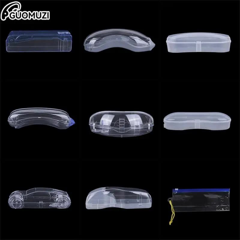 Étui portable transparent pour lunettes de pêche anti-buée unisexe pratique