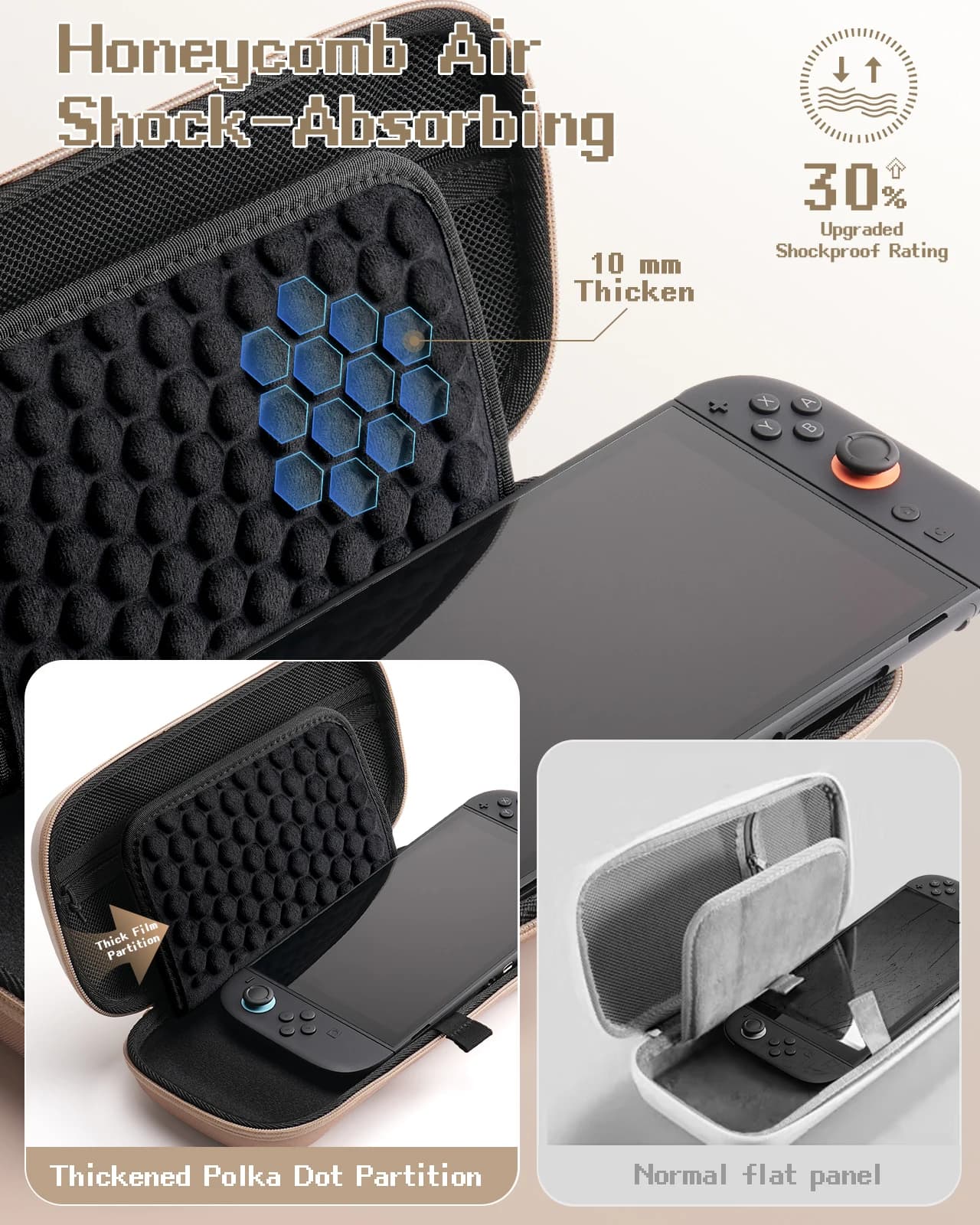Étui de transport Nintendo Switch 2 et OLED anti-rayures étanche avec 10 emplacements cartes