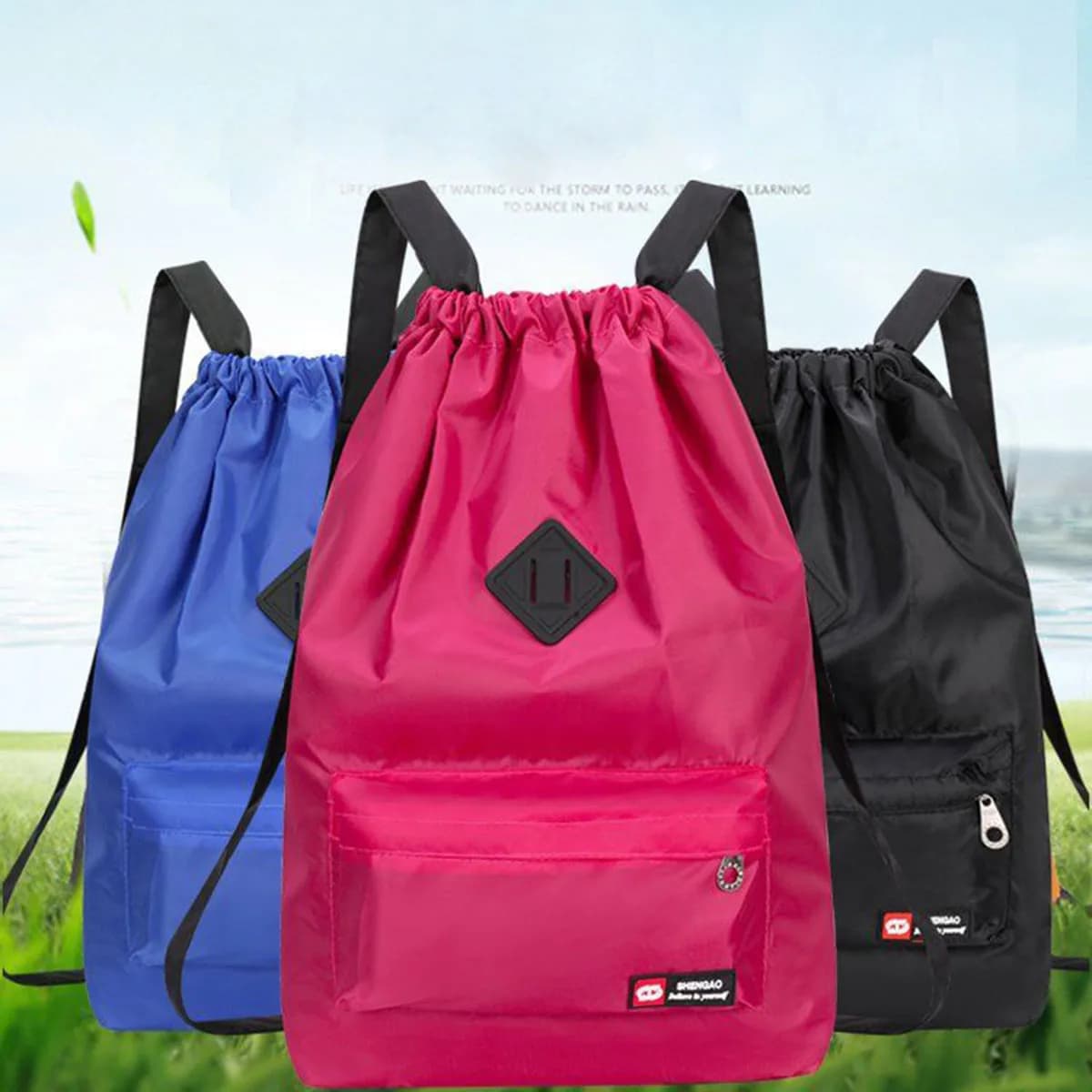 Sac à dos pêche femme Oxford léger grande capacité, sac sport voyage polyvalent pour randonnée et extérieur