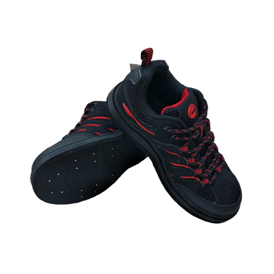 Chaussures de pêche à la mouche - Sneakers aquatiques avec semelle feutre cloutée antidérapante pour pêche en rivière
