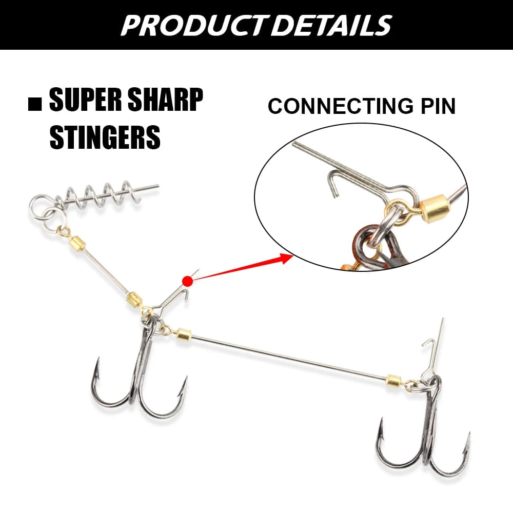 Leurre souple Spinpoler 14cm/18cm avec montage stinger - Appât silicone pêche mer gros poissons jigging trolling