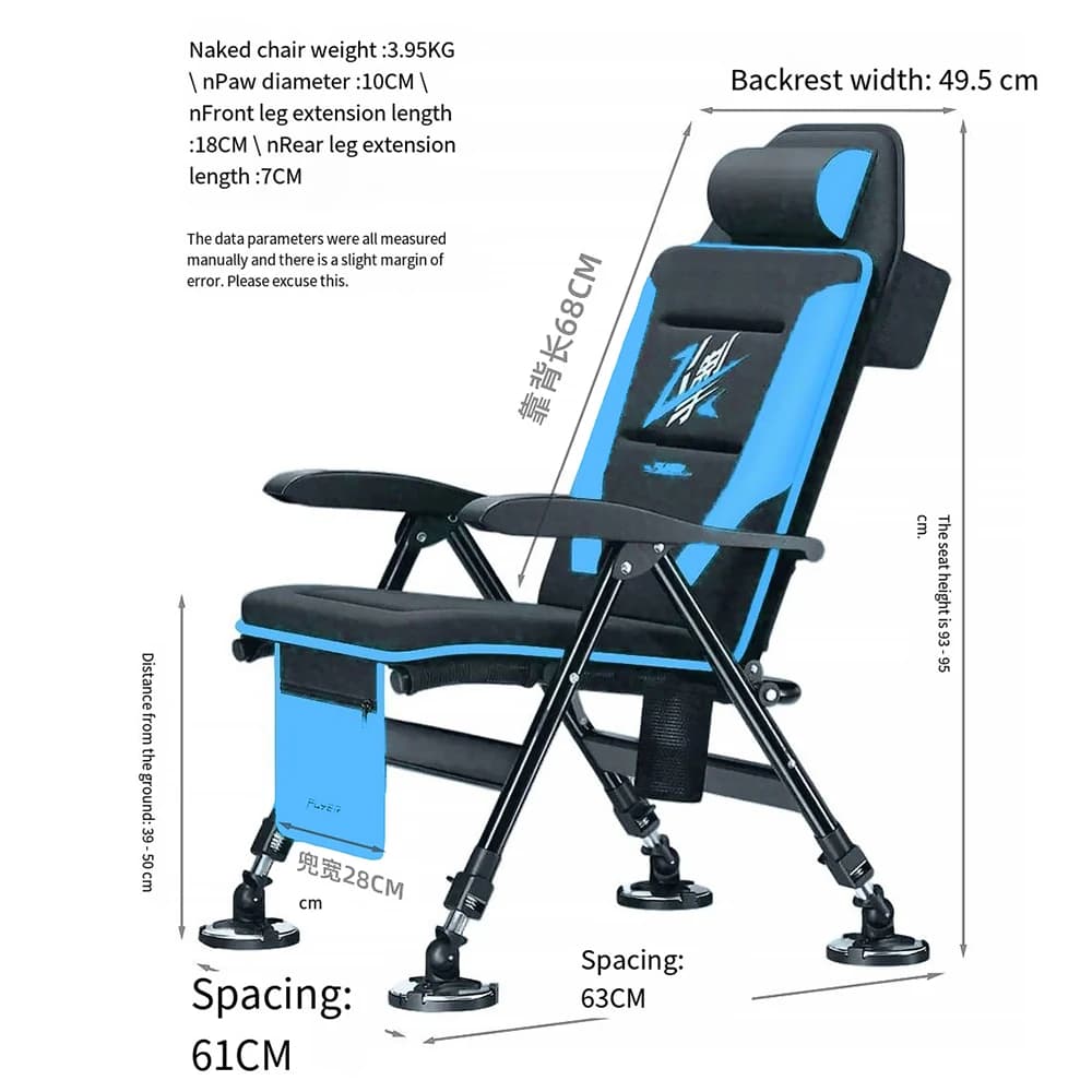 Chaise de pêche pliable et portable pour pêcheur européen - Confort et solidité garantis