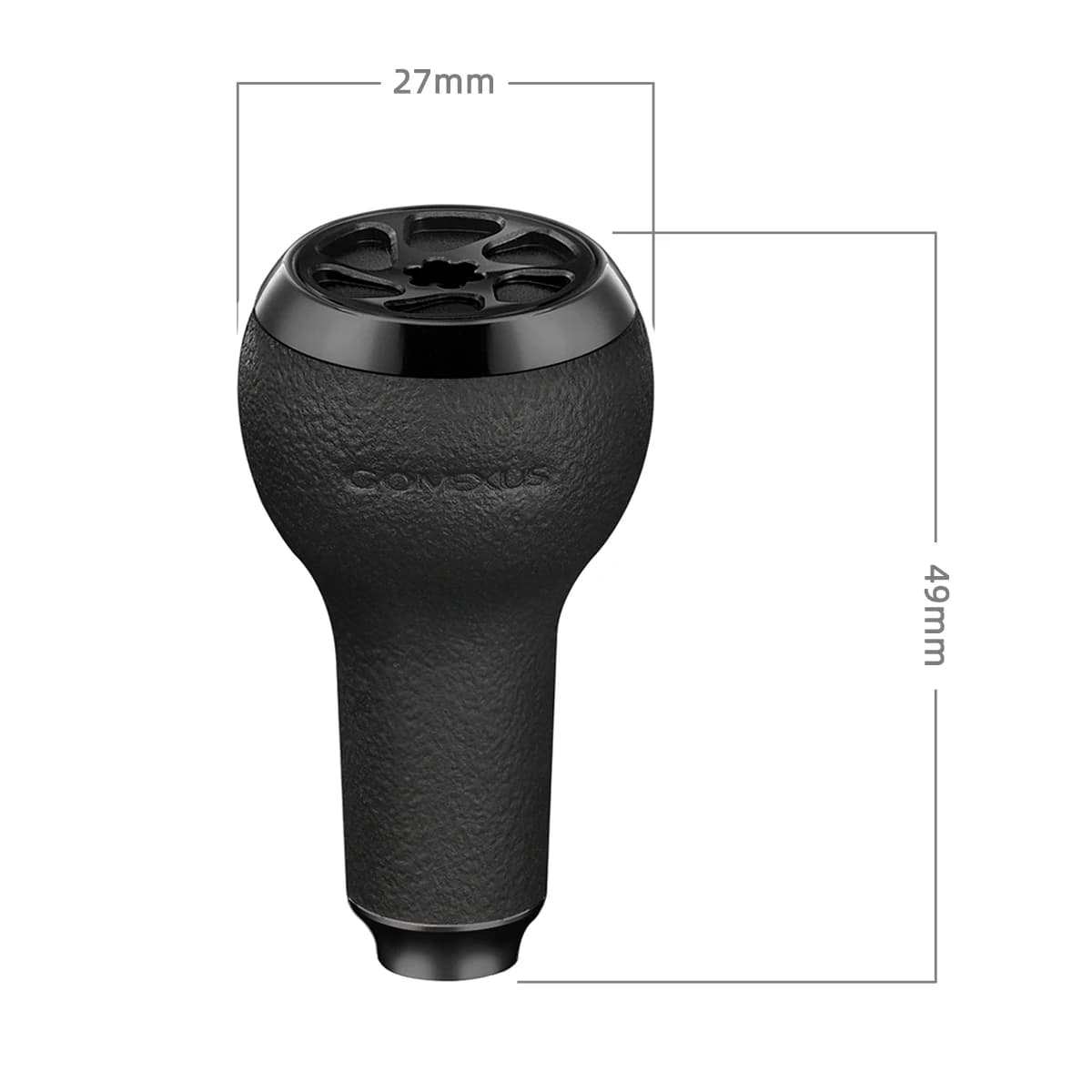 Poignée de moulinet Gomexus TPE 27mm pour Shimano Daiwa, knob confort antidérapant pour pêche humide