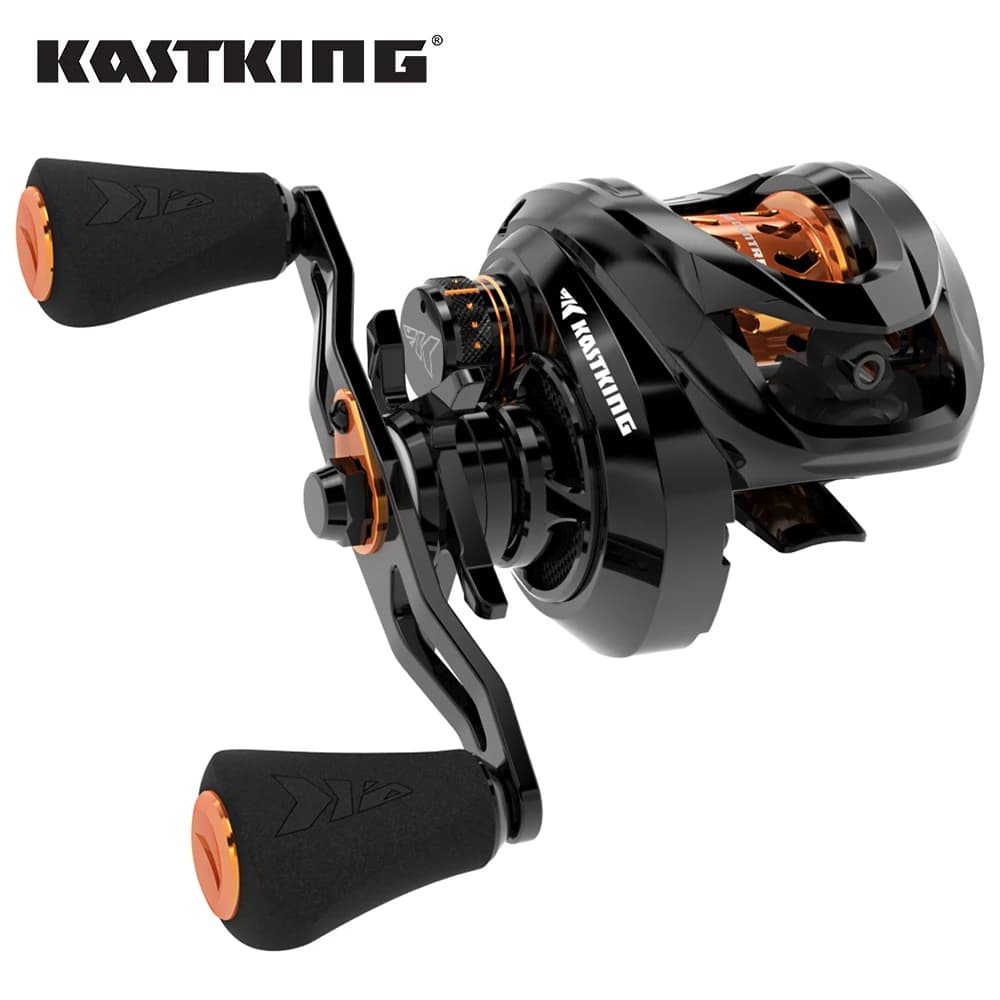 Moulinet casting ultra-léger KastKing Zephyr BFS pour pêche fine - Ratio 7.2:1 4.5kg frein 7 roulements à billes