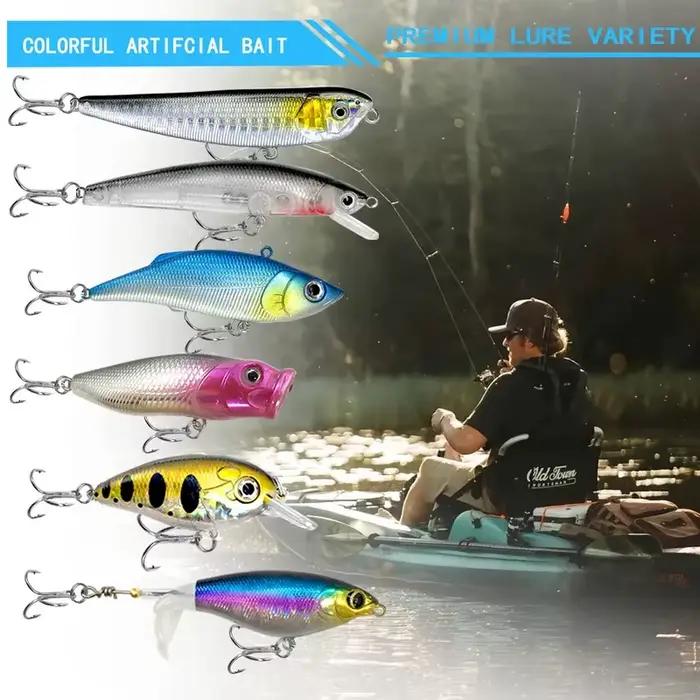 Kit de pêche pro 239 leurres pour truite brocheton et perche, boîte de rangement compartimentée, équipement